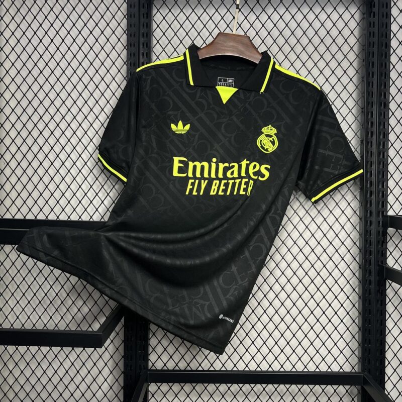 Camisa Real Madrid Black and Neon 24/25 Torcedor - v5
